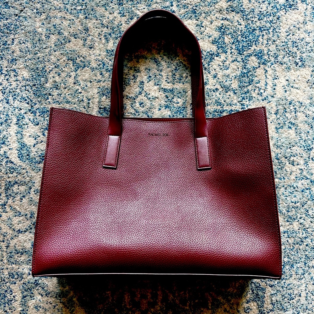 Rachel Zoe Burgundy Tote Bag